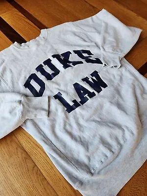 $169.99 • Buy Vintage Champion Reverse Weave DUKE LAW Gray Sweat Shirt Duke University X-Large