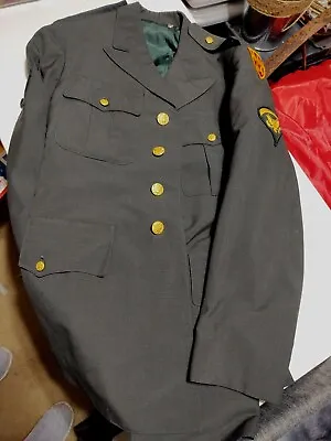 US Army  Green Dress Service Uniform Jacket Coat  38 L • $20