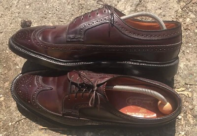 $599 • Buy Florsheim Imperial 93605 10E Shell Cordovan Longwing V Cleat 5 Nail 1965 RARE