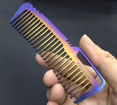 Titanium Antistatic Comb Unique Fashion Pocket Comb Hair Beard Comb • $19.14