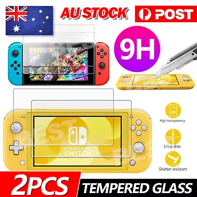 2x Tempered Glass Screen Protector Film Guard For Nintendo Switch Lite Console • $3.95