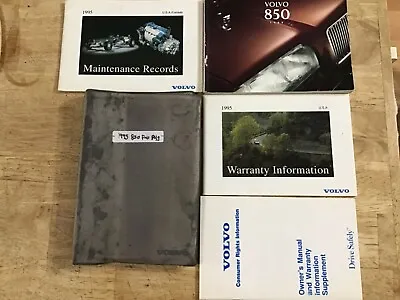 🇸🇪 1995 Volvo 850 Oem Owners Manual Pkg W/ Volvo Felt Case*  • $16.97