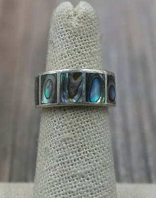 *925 Abalone Ring Size 5.75 • $30