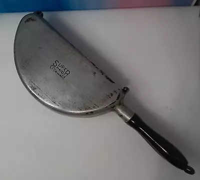 Vintage Super Maid Cookware Omelet Fish Pan Folding Large Half Moon Aluminum • $37.50