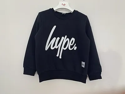 £12.99 • Buy Boys Hype Age 7 - 8 Years Sweatshirt Jumper Navy Script Long Sleeve RRP £34.99