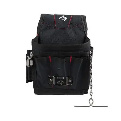 Husky Maintenance Tool Belt Pouch 9-Pocket Polyester Black Back Flap Design • $20.51