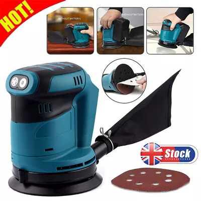 Fit Makita Cordless Random Orbital Sander 18V Li-ion 5  Dust Bag Discs Machine • £27.99