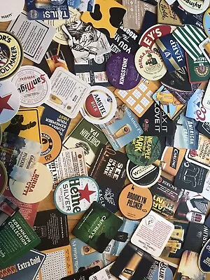 Pack Of 40 Brand New Unused Assorted Beer Mats / Coasters • £6.50