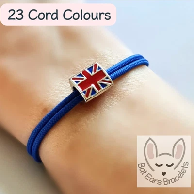 Union Jack Flag Bracelet 🇬🇧 GB Team Flag UK Charm  • £10.65