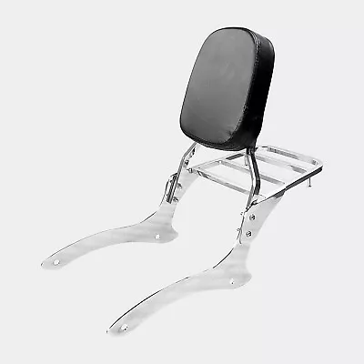 $71.99 • Buy For Yamaha V-Star XVS 1100 Classic Backrest Sissy Bar & Luggage Rack 00-2011
