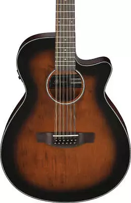 Ibanez AEG5012DVH 12 String Acoustic Electric Guitar In Dark Violin Sunburst • $329.99