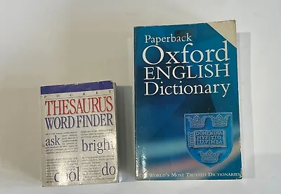 £3 • Buy Paperback Oxford English Dictionary & Thesaurus Word Finder (Pocket Dictionary)