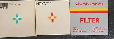 Vintage Camera Lens Filter Lot Hoya 58mm 52mm Quantaray 62mm • $9