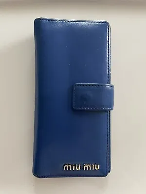 Gorgeous Miu Miu Wallet Leather Blue • £34