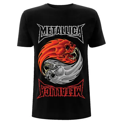 Metallica T-Shirt Yin Yang Rock Band New Black Official • £15.95