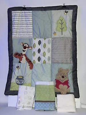 Disney  Winnie The Pooh 4 -Piece Baby Crib Bedding Set See Details 🏸 • $50