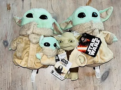 Lot Of 4 Star Wars Mandalorian The Child 11  Plush Baby Yoda Doll Grogu New Used • $24.99