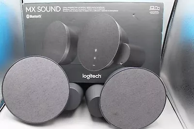 Boxed Logitech MX Sound 2.0 Stereo Bluetooth Computer Speakers - Tested Work • £29.99