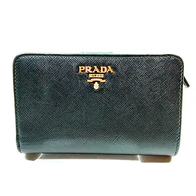 Prada Wallet  Black Leather 1222581 • $51