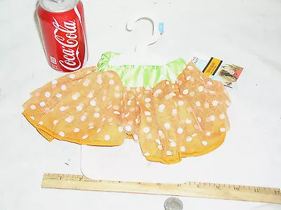 Martha Stewart Pets S Sm Small Ms Polka Dot Orange Tutu Dog Halloween Costume • $6.85