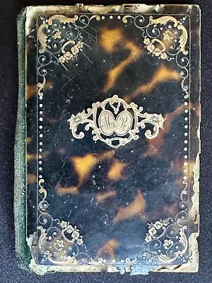 Antique Pre 1800 Dance Card / Carnet De Bal With 18k Gold Inlays Initials MR • $199