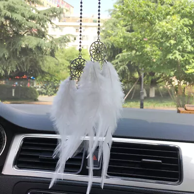 Mirror Car Pendant Dream Catcher For Girls Bedroom Home Decor Hanging Crafts • £6.29