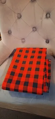 Cotton Big Check Red 4 Seater Table Cloth 140x140 CM Brand New. • £9.90