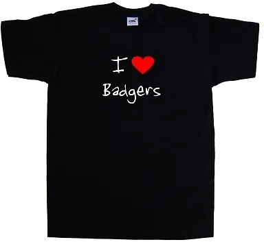 I Love Heart Badgers T-Shirt • £9.49