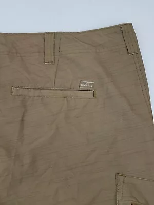 Lee Dungarees Brown Flat Front Polyester Shorts Sz 42 • $13.59