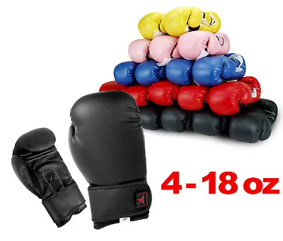 New Boxing Gloves Kick Boxing Muay Thai Training Sparring Gloves - 5 Colors • $19.95