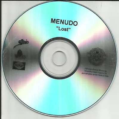 MENUDO Lost ULTRA RARE TST PRESS PROMO Radio DJ CD Single 2008 USA MINT • $34.99