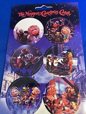 THE MUPPET CHRISTMAS CAROL CARD Unpunched Set Of 6 POGS/Milkcaps - Henson • $10