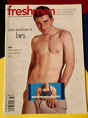 Vintage August 2001 Gay-Interest Magazine Playgirl-Like Cover: Lars • $9.95