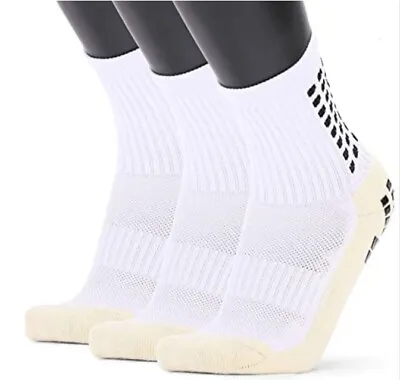 3X Pairs Sport Socks Anti Slip Grip Soccer Football Basketball Sock Premium • $16.65