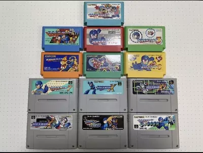 ROCKMAN Megaman 1 2 3 4 5 6 Board X X2 X3 7 Forte Soccer Lot12 NES SNES Japan • $399