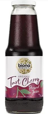 Biona Organic Vegetarian Pressed Tart Cherry Pure Juice 1L • £10.99