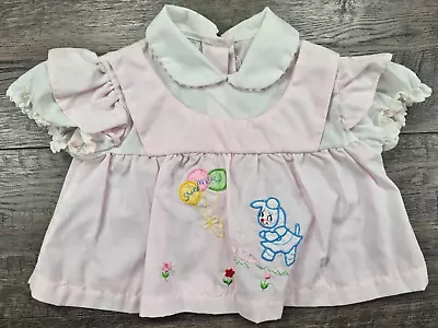 Baby Girl Clothes Vintage Preemie Newborn Summer Bunny Dress • $24.99