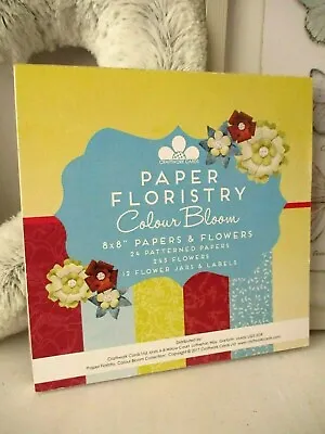 Craftwork Cards Paper Floristry Colour Bloom 8  X 8  Pad - New  • £6.99