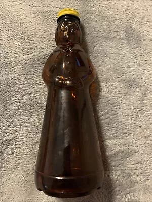 Vintage Mrs. Buttersworth Syrup Aunt Lady Figural Brown Bottle With Cap 1969 👀 • $35