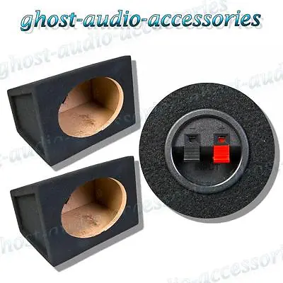 £34.05 • Buy Pair Of 6x9  Speaker Bass Box Enclosure Black Carpet 15mm MDF Sealed Enclosures