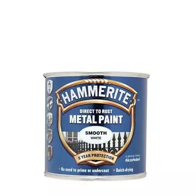 Hammerite Metal Paint Smooth White 250ml • £7.48