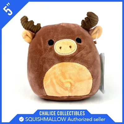 Squishmallows Kellytoy Plush Wilderness Animal Maurice The Brown Moose 5  NWT • $11.99