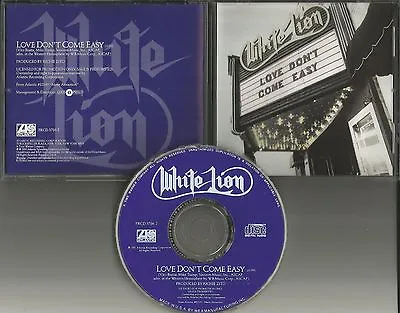 Mike Tramp WHITE LION Love Don’t Come Easy 1991 USA PROMO Radio DJ CD Single • $24.99