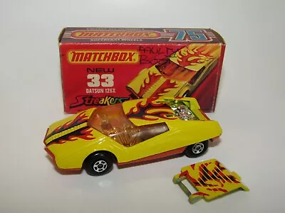 £30 • Buy Matchbox Superfast No 33 Datsun 126X Streakers Factory Error Boot VNMIB