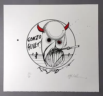 Ralph Steadman - Hunter S. Thompson   Gonzo Guilt  SIGNED Lt Ed Print #29 Of 250 • £530.82