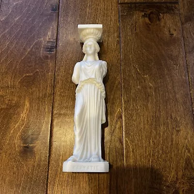 Greek Statue Kapyatie Caryatid Alabaster  10 Inch • $15