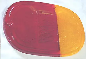 VW Vintage Parts Tail Light Lens Red-Amber Bus '62-'71 • $15.59