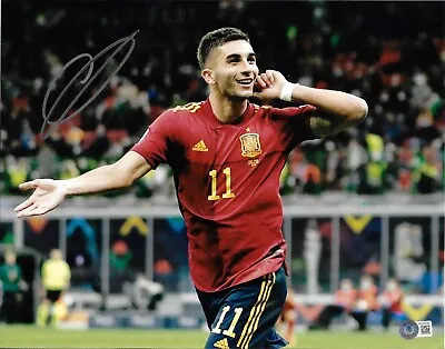£105.43 • Buy Ferran Torres Spain Autographed Signed 11x14 Photo BAS Beckett Witnessed