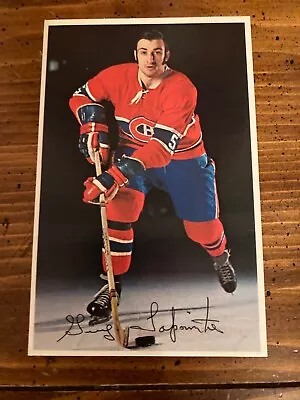 GUY LAPOINTE 1971-72 Color Postcard PRO STAR NM-Mint  Montreal CANADIENS • $12