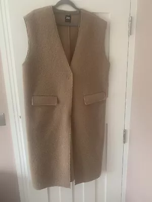 Zara Longline Waistcoat Large • £7.50
